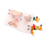 Wool felt ornaments, 'Fantastic Fox Friends' (set of 4) - Set of 4 Handcrafted Wool Felt Fox Ornaments from India