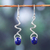 Pendientes colgantes de lapislázuli - Pendientes colgantes modernos de lapislázuli de la India