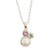Multi-gemstone pendant necklace, 'Triple Splendor' - Pearl Amethyst & Blue Topaz Sterling Silver Pendant Necklace