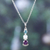 Multi-gemstone pendant necklace, 'Celestial Trinity' - One-Carat Multi-Gemstone Pendant Necklace from India