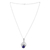 Lapis lazuli pendant necklace, 'Royal Tiara' - Polished Tiara-Inspired Lapis Lazuli Pendant Necklace