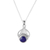 Lapis lazuli pendant necklace, 'Royal Tiara' - Polished Tiara-Inspired Lapis Lazuli Pendant Necklace