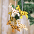 Wool ornaments, 'Giraffe Realm' (set of 5) - Set of Five Warm-Toned Wool and Cotton Giraffe Ornaments (image 2) thumbail