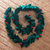 Wool felt garland, 'Festive Decorations' - Wool Felt Leaf Holiday Garland in Green and Red from India (image 2) thumbail