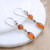 Carnelian dangle earrings, 'Bold Bliss' - Natural Carnelian Dangle Earrings in a Polished Finish