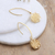 Gold-plated dangle earrings, 'Shri Yantra Mantra Victory' - Shri Yantra Mantra Motif 22k Gold-Plated Dangle Earrings (image 2b) thumbail