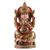 Wood sculpture, 'Magnificent Ganesha' - Hand-Painted Sculpture of Elephant-Headed Hindu God Ganesha
