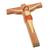 Wood magnet, 'Sacred Crucifixion' - Hand-Painted Jesus Christ Kadam Wood Magnet from India