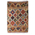 Wool rug, 'Palace Visit' (4x6) - Handloomed Diamond-Patterned Wool Rug with Fringes (4x6)