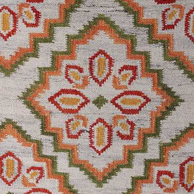 Alfombra de lana, (3x5) - Alfombra tradicional de lana tejida a mano con flores de la India (3x5)