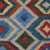 Alfombra de lana, (3x5) - Alfombra de lana azul con motivos geométricos tejida a mano (3x5)
