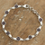 Sterling silver link bracelet, 'Rose Garland' - Sterling Silver Link Bracelet with Hand-Painted Rose Motifs