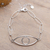 Sterling silver pendant bracelet, 'Evil Eye' - 925 Silver Pendant Bracelet of Amulet Against Evil Eye