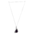 Amethyst pendant necklace, 'Grand Purple' - Classic Polished Sterling Silver Amethyst Pendant Necklace thumbail