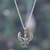 Collar colgante de plata de ley para hombre - Collar con colgante de dios hindú Garuda de plata de ley para hombre
