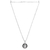 Men's sterling silver pendant necklace, 'Pensive Buddha' - Men's Sterling Silver Pendant Necklace with Buddha Motif