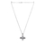 Sterling silver pendant necklace, 'Dorje Flower' - Classic Sterling Silver Dorje Pendant Necklace from India