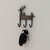 Brass key rack, 'Palatial Reindeer' - Reindeer-Shaped Copper-Plated Brass Key Rack from India (image 2b) thumbail