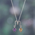 Amethyst and citrine pendant necklace, 'Spiritual Reflection' - Classic One-Carat Amethyst and Citrine Pendant Necklace