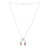 Amethyst and citrine pendant necklace, 'Spiritual Reflection' - Classic One-Carat Amethyst and Citrine Pendant Necklace thumbail