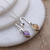Amethyst and citrine pendant necklace, 'Spiritual Reflection' - Classic One-Carat Amethyst and Citrine Pendant Necklace (image 2b) thumbail