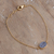 Gold-plated quartz pendant bracelet, 'Soul's Glory' - Polished 18k Gold-Plated Clear Quartz Pave Pendant Bracelet