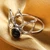 Onyx cocktail ring, 'Shadow Crown' - Leafy-Inspired Sterling Silver and Onyx Cocktail Ring (image 2b) thumbail