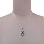 Amethyst pendant necklace, 'Twilight Enchantment' - Amethyst and Sterling Silver Pendant Necklace from India