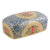 Wood and papier mache decorative box, 'Blue Kashmir' - Hand-Painted Floral-Themed Wood Papier Mache Decorative Box