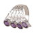 Amethyst cocktail ring, 'Glorious Wisdom' - Sterling Silver Cocktail Ring with 4-Carat Amethyst Gems (image 2c) thumbail
