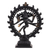 Messingskulptur „Nataraja“ – handgefertigte hinduistische Nataraja-Statuenskulptur aus oxidiertem Messing