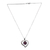 Amethyst pendant necklace, 'Wise Heartbeat' - Heart-Shaped Faceted 7-Carat Round Amethyst Pendant Necklace