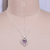 Amethyst pendant necklace, 'Wise Heartbeat' - Heart-Shaped Faceted 7-Carat Round Amethyst Pendant Necklace