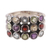 Multi-gemstone cocktail ring, 'Gorgeous Alliance' - One-Carat Faceted Multi-Gemstone Cocktail Ring thumbail