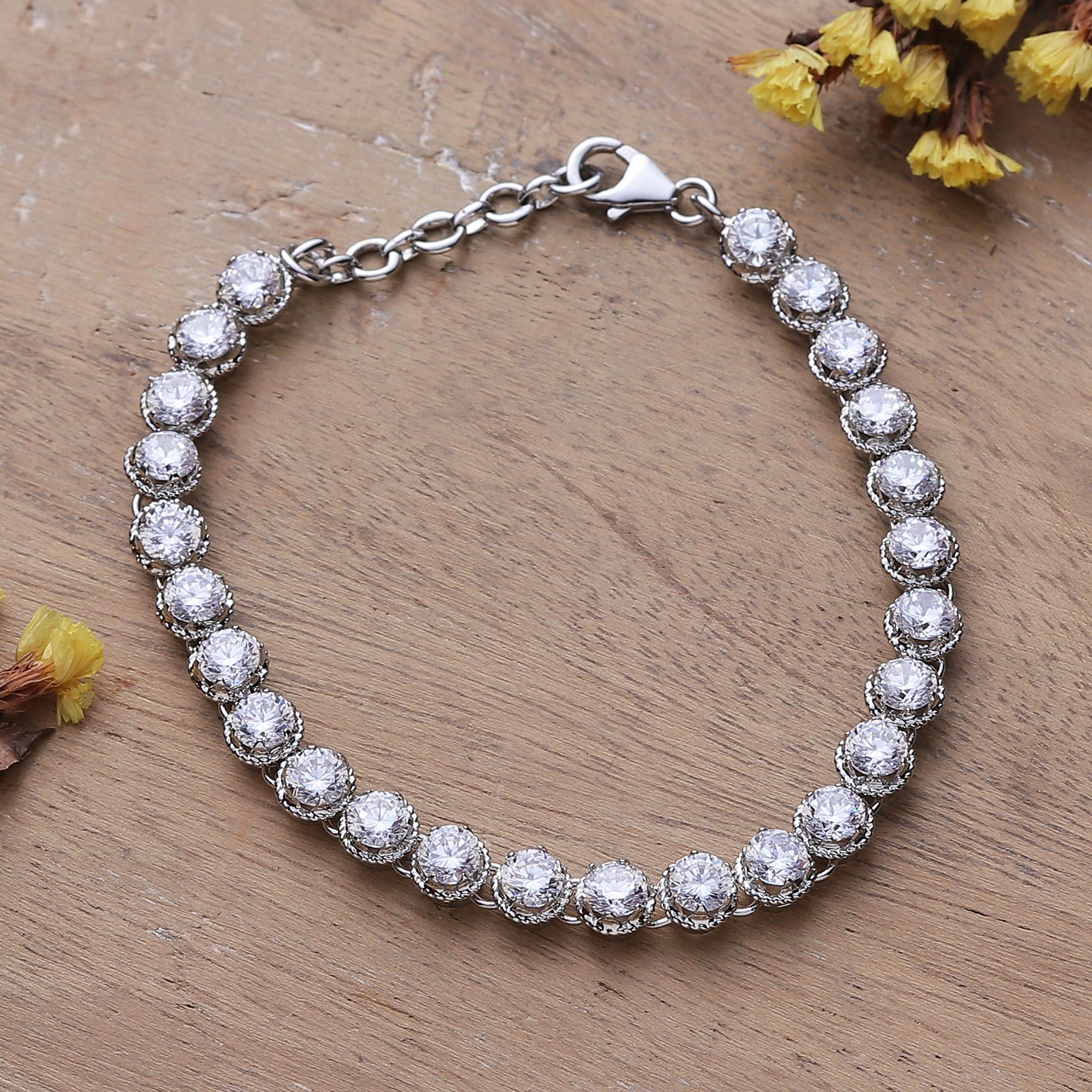 セット★国内発送【TATIANA】Pearl and Silver Chain Bracelet 926 Sterling Silver Black Spinel Bujukan Link Chain Tennis