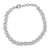 Sterling silver tennis style bracelet, 'Ethereal Sparkle' - 12-Carat Faceted Cubic Zirconia and Sterling Silver Bracelet thumbail