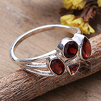 Featured review for Garnet cocktail ring, Scarlet Bliss