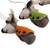Wool felt ornaments, 'Reindeer Gathering' (set of 6) - Set of 6 Handcrafted Colorful Reindeer Wool Felt Ornaments (image 2b) thumbail