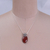 Carnelian pendant necklace, 'Flaming Sunset' - Polished Traditional Natural Carnelian Pendant Necklace (image 2j) thumbail