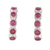 Ruby hoop earrings, 'Ruby Days' - Classic One-Carat Ruby and Sterling Silver Hoop Earrings thumbail