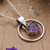 Amethyst pendant necklace, 'Purple Luminosity' - High-Polished 3-Carat Trillion Amethyst Pendant Necklace