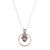 Amethyst pendant necklace, 'Purple Luminosity' - High-Polished 3-Carat Trillion Amethyst Pendant Necklace