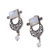 Rainbow moonstone dangle earrings, 'Eternal Charm' - Polished Classic Natural Rainbow Moonstone Dangle Earrings