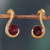 Gold-plated garnet drop earrings, 'Eden's Cherry Droplet' - 22k Gold-Plated One-Carat Natural Garnet Drop Earrings
