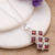 Garnet pendant necklace, 'Crimson Energy' - High-Polished Natural Two-Carat Garnet Pendant Necklace (image 2b) thumbail