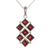 Garnet pendant necklace, 'Crimson Energy' - High-Polished Natural Two-Carat Garnet Pendant Necklace (image 2c) thumbail