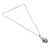Garnet pendant necklace, 'Red Incantation' - Classic Combination Finish Natural Garnet Pendant Necklace
