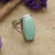 Amazonite cocktail ring, 'Calm Sea' - Polished Sterling Silver Natural Amazonite Cocktail Ring