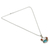 Carnelian pendant necklace, 'Sunset Sky' - Polished Carnelian and Recon Turquoise Pendant Necklace (image 2c) thumbail