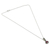 Rhodium-plated ruby pendant necklace, 'Pink Joy' - Classic One-Carat Faceted Ruby Pendant Necklace from India (image 2c) thumbail